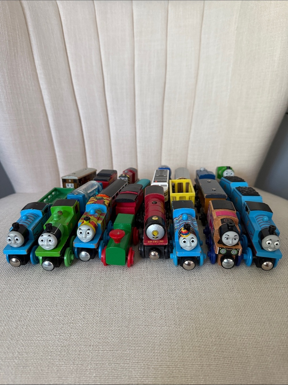 AS IS play condition 25 lot wooden trains Thomas & Friends Imaginarium magnetic